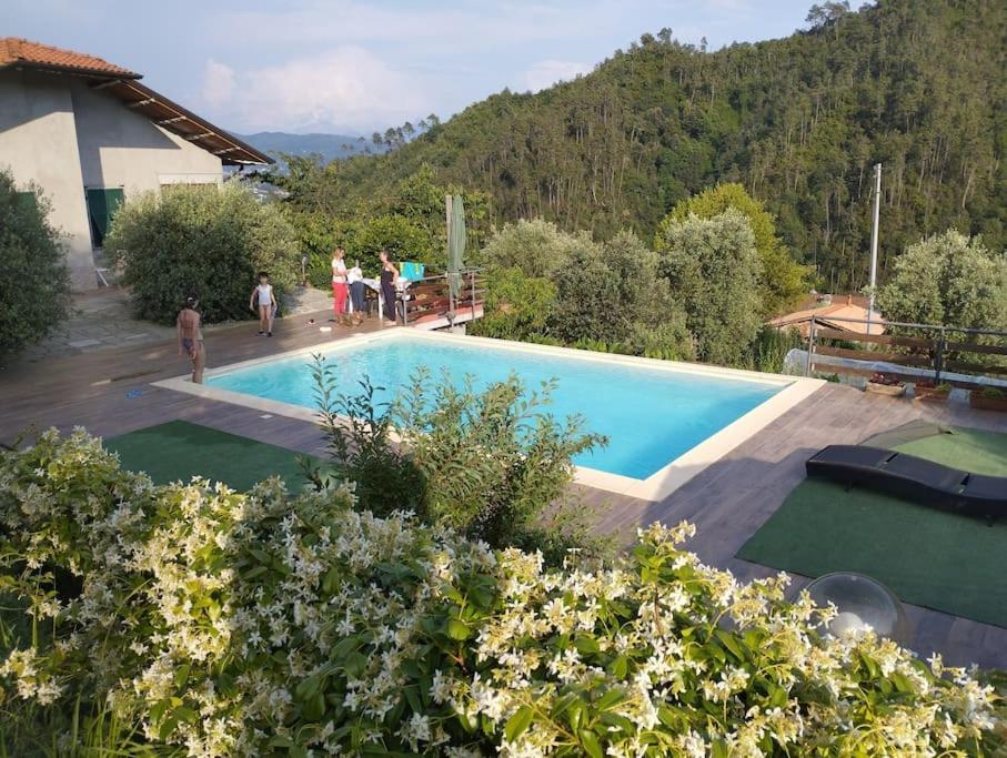 Villa Degli Ulivi Tivegna Exteriér fotografie